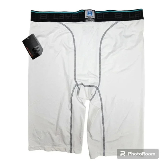 Layer 8 Kwick- Cool Kwick-Dry L8 Performance 11 long shorts white# L31342 XL - Picture 2 of 7